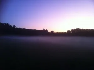 Brume dans les douves